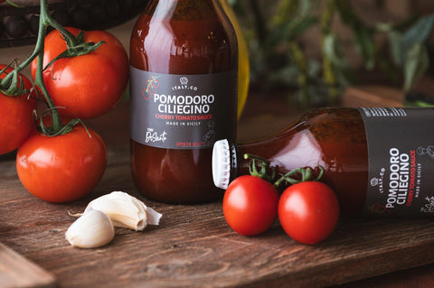 Italian cherry tomato pasta sauce - Pomodoro Ciliegino - DiSanto and Family